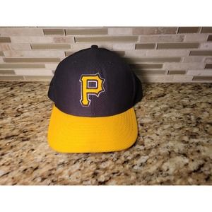 Pittsburgh Pirates Hat 59FIFTY Baseball Cap size 7 1/4 New Era Black Yellow Logo